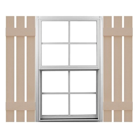 Ekena Millwork Mid-America Vinyl, Custom Three Board Spaced (2 Batten), Board-n-Batten Shutters, S31247023 S31247023